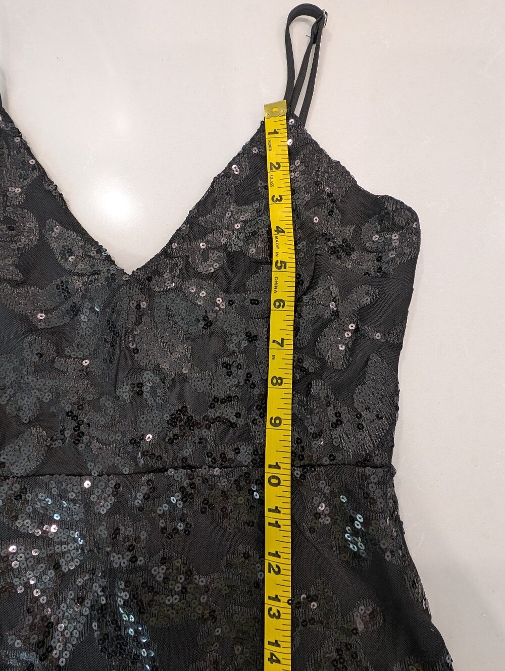Winsor Black Sequin Mini Cocktail Dress - Picture 10 of 14